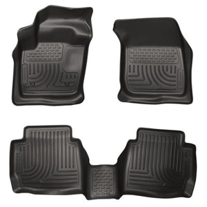 Husky LIners WeatherBeater Front & 2nd Seat Floor Liners - 2013-16  Ford Fusion / Lincoln MKZ