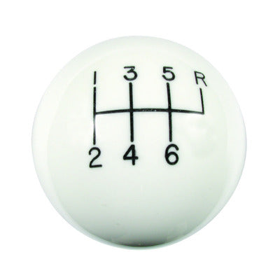Hurst Shift Knob - White 6 Speed 3/8-16 Threads