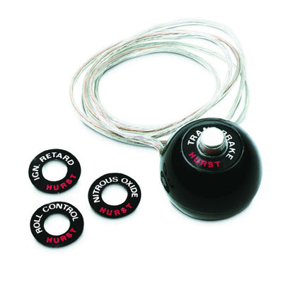 Hurst Shift Knob - Black 7/16-20 Threads - 12 Volt Switch