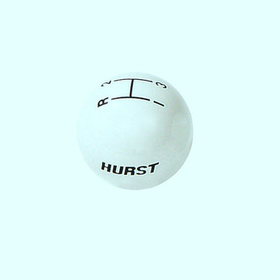 Hurst Shift Knob - White 3 Speed 3/8-16 Threads
