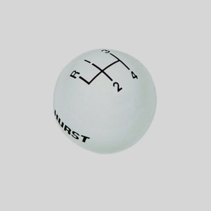 Hurst Shift Knob - White 4 Speed 3/8-16 Threads