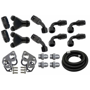 ICT Billet AN Radiator Hose Kit for Remote Electric Water Pump
