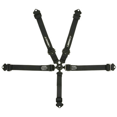 Impact Racing Harness 5pt 2in Camlock Integral Lap Adjuster SFI 16.5