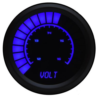 Intellitronix 2-1/16 Analog Bargraph Voltmeter 12-16 Volts, Blue LED