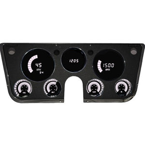 Intellitronix LED Bargraph Gauge Cluster 67-72 Chevy Truck, White LED