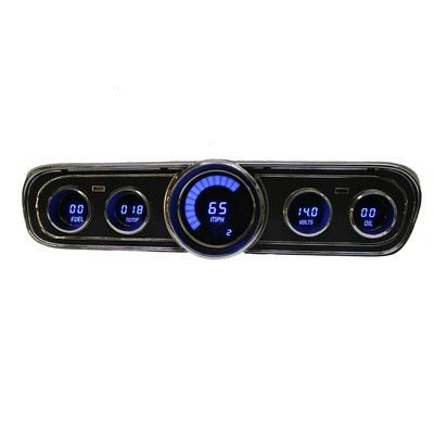 Intellitronix LED Digital Gauge Panel 1965-1966 Ford Mustang, Blue LED