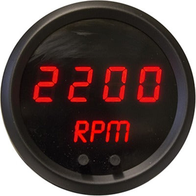 Intellitronix 2-1/16 LED Digital Tach Programmable 9900 RPM, Red LED