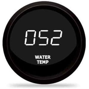 Intellitronix 2-1/16 LED Digital Water Temp Gauge 18-255 Degrees, White LED