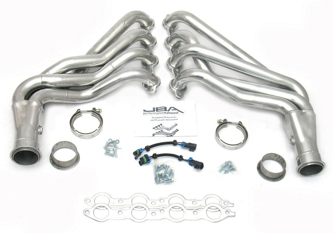 JBA Performance Exhaust Headers - 2010 SS Camaro - Long Tube Silver 6813SJS