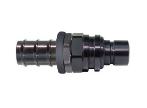 Jiffy-Tite Q/R #10 Male Push Lock Plug Valved Black 52510P