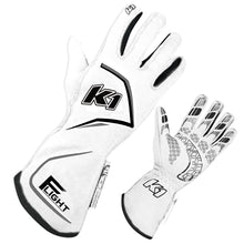 K1 RaceGear Flight Gloves White