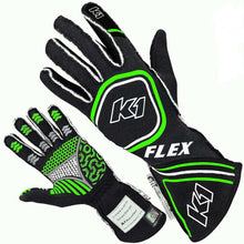 K1 Racegear Flex Glove - Black/Fluorescent Green