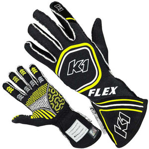 K1 RaceGear Flex Glove - Black/Yellow