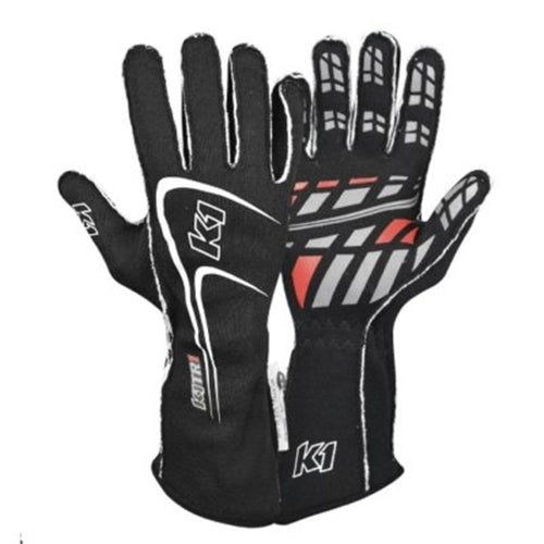 K1 RaceGear Track 1 Race Gloves Black