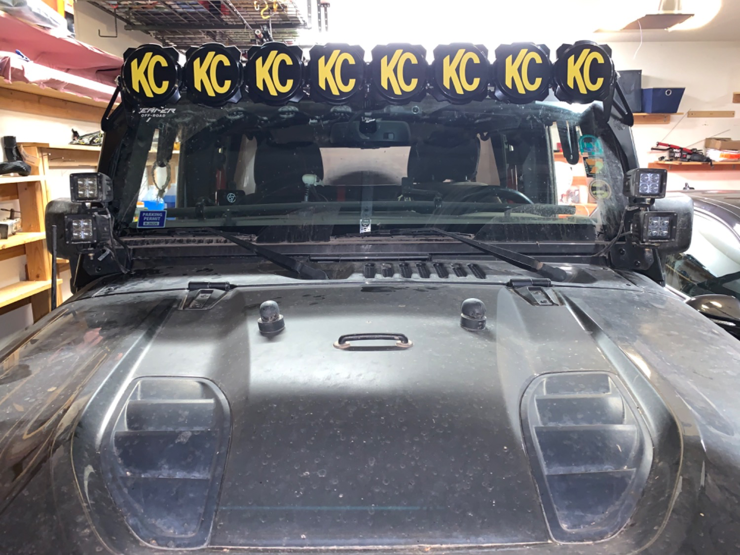 KC HiLiTES 91336 Gravity Pro6 LED Light Bar Kit for 18-21 Jeep Wrangler JL  and Gladiator JT
