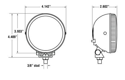 KC HiLiTES Rally 400 Series Driving Lights 1490