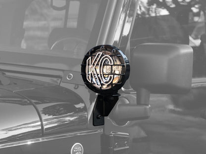 KC HiLiTES Windshield Side Mount Light Brackets 7317