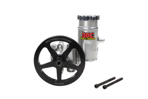 KRC Power Steering Pump Elite w/ 6" V-Belt Pulley w/Reservoir