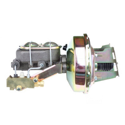 LEED Brakes 9-inch Power Booster, 1-1/8" Bore Master, Side Mount Valve, Disc/Drum (Zinc) 3Q1A1