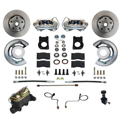 LEED Brakes Manual Disc Brake Conversion 67-69 Ford - 4 Piston FC0002-405