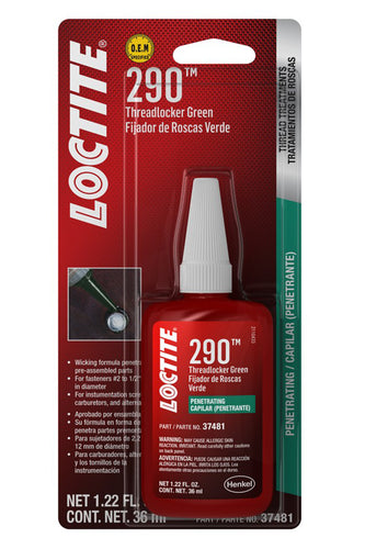 Loctite Threadlocker 290 Wicking Green 36ml/1.22oz 492144