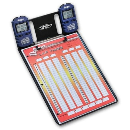 Longacre 2 Car Stopwatch Clipboard with Robic Stopwatches 22321