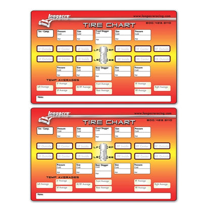 Longacre Chassis Set-up/Tire Sheet 22528
