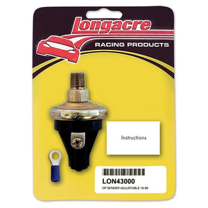 Longacre 15-50 psi Oil Pressure 1/8" NPT - Sender Only 43000