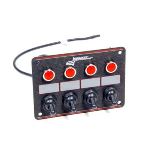 Longacre 4 Accessory Switch Panel with 4 Pilot Lights 52-44865