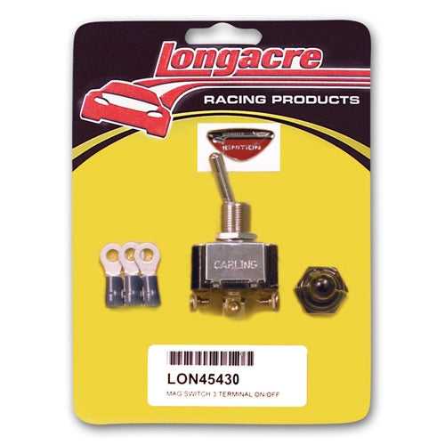 Longacre 3-Terminal HD Ignition Switch with Weatherproof Cover 45430