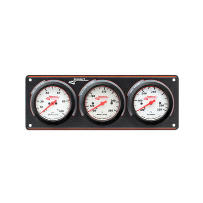 Longacre Sportsman™ Elite 3 Gauge Panel Oil Pressure, Water Temperature, Oil Temperature