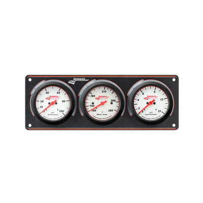 Longacre Sportsman™ Elite 3 Gauge Panel Oil Pressure, Water Temperature, Fuel Pressure