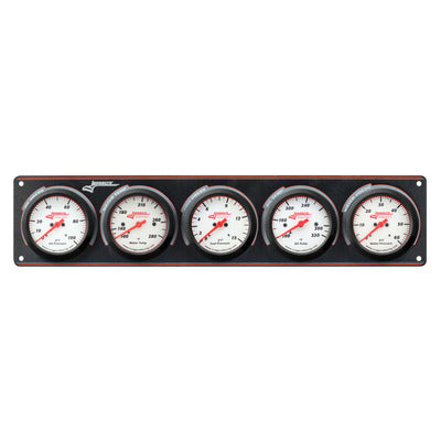 Longacre Sportsman™ Elite 5 Gauge Panel Oil Pressure, Water Temperature, Oil Temperature, Fuel Pressure, Water Pressure