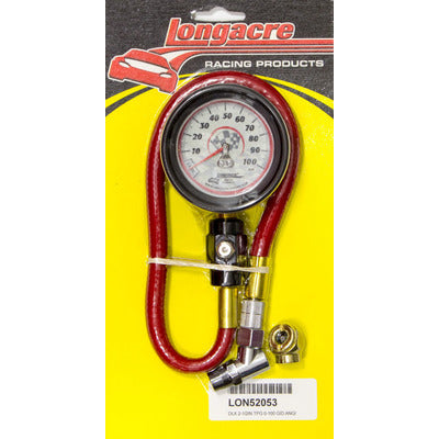 Longacre Deluxe 2-1/2” Tire Gauge 0-100 psi