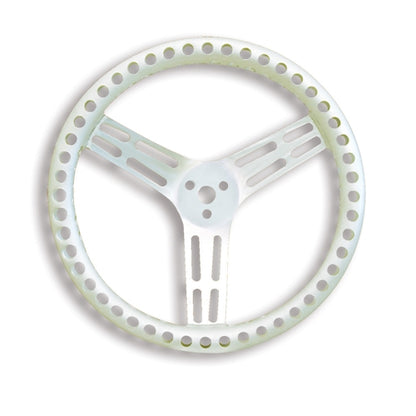 Longacre 14" Uncoated Aluminum Lightweight Steering Wheel 56835