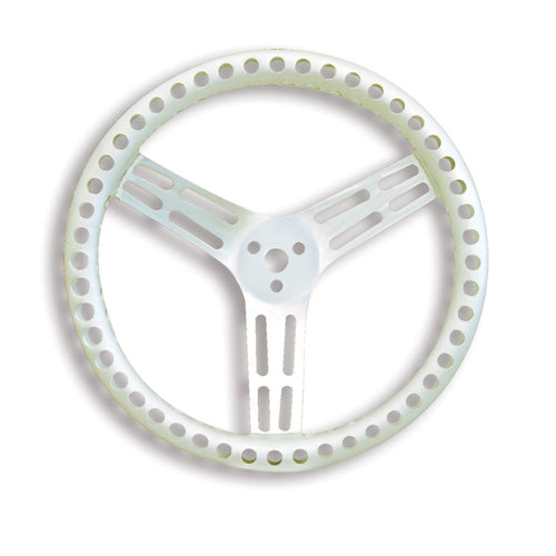 Longacre 14" Uncoated Aluminum Lightweight Steering Wheel 56835
