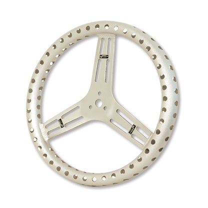 Longacre 15" Uncoated Aluminum Lightweight Steering Wheel - Flat 56866