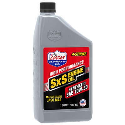 Lucas Oil Synthetic 4-Stroke SxS Engine Oil - 10W30