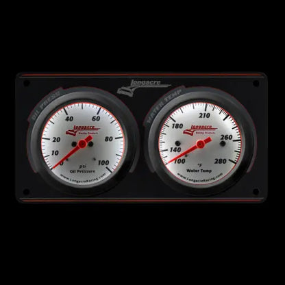 Longacre Sportsman™ Elite 2 Gauge Panel Oil Pressure, Water Temperature