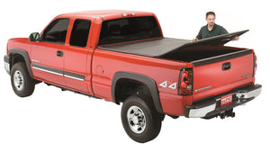 Lund 950192 Genesis Tri-Fold Tonneau Cover - 2014-18 Silverado/Sierra 1500; 2015-18 Silverado/Sierra 2500HD/3500HD 5.5' Bed