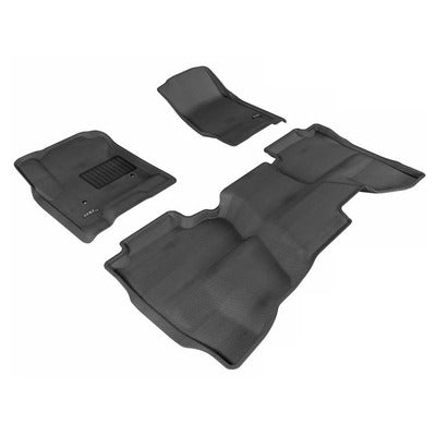 Kagu All Weather Floor Liner - Chevy Silverado Double Cab 1500, 2500HD, 3500HD 2014-19 - 1st & 2nd Row