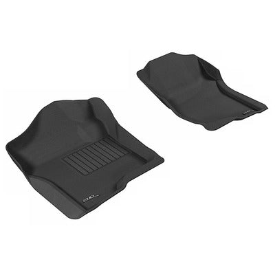 Kagu All Weather Floor Liner - Silverado Extended Cab 2007-13 - 1st Row Black