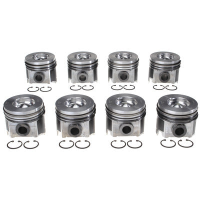 Clevite Piston Set w/Rings 224-3503WR.030 - Ford 6.0L Diesel 8pk 