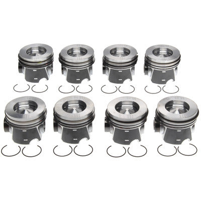 Clevite Piston Set w/Rings 224-3666WR-0.50MM - Ford 6.4L Diesel 8pk 