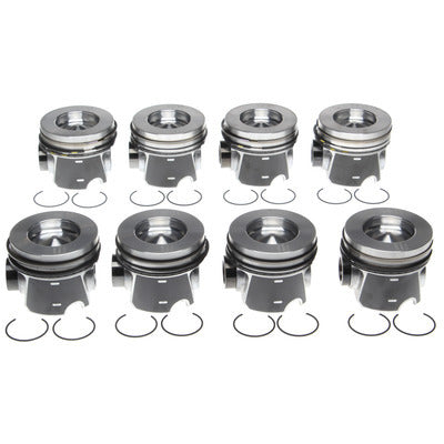 Clevite Piston Set w/Rings 224-3666WR-0.75MM - Ford 6.4L Diesel 8pk 