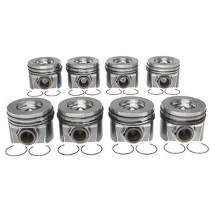 Clevite Piston Set w/Rings 224-3666WR - Ford 6.4L Diesel 8pk 