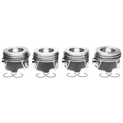 Clevite Piston Set w/Rings 4pk 224-3709WR - GM 6.6L Duramax RH 