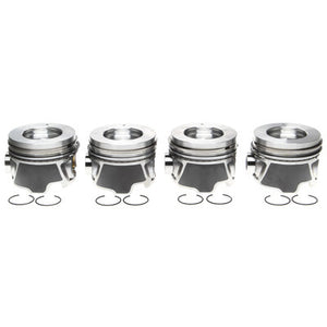 Clevite Piston Set w/Rings 4pk 224-3709WR - GM 6.6L Duramax RH 