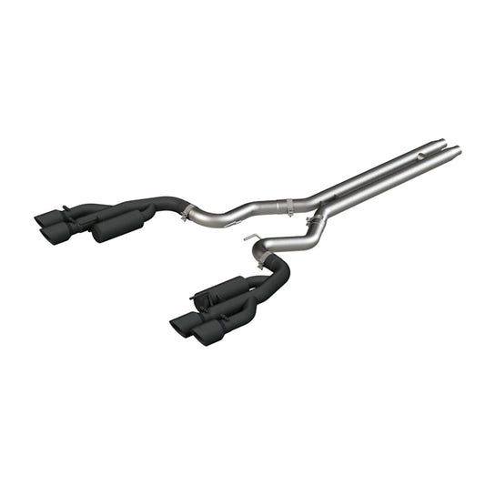 MBRP 18+ Mustang 5.0L 3" Cat Back Exhaust Quad Dual S7207BLK