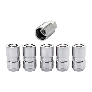 McGard Wheel Locks 14mm x 1.5 Chrome 18+ Jeep JL (5pk) 24515